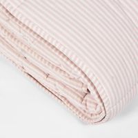 Ticking Throw Quilt 240x240 Pink
