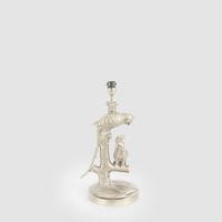 Parrot Table Lamp Base Only Pewter