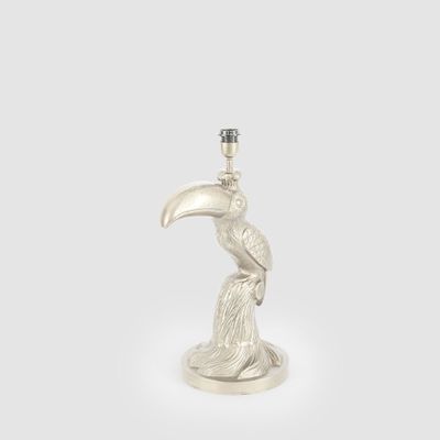 Toucan  Table Lamp Base Only Pewter