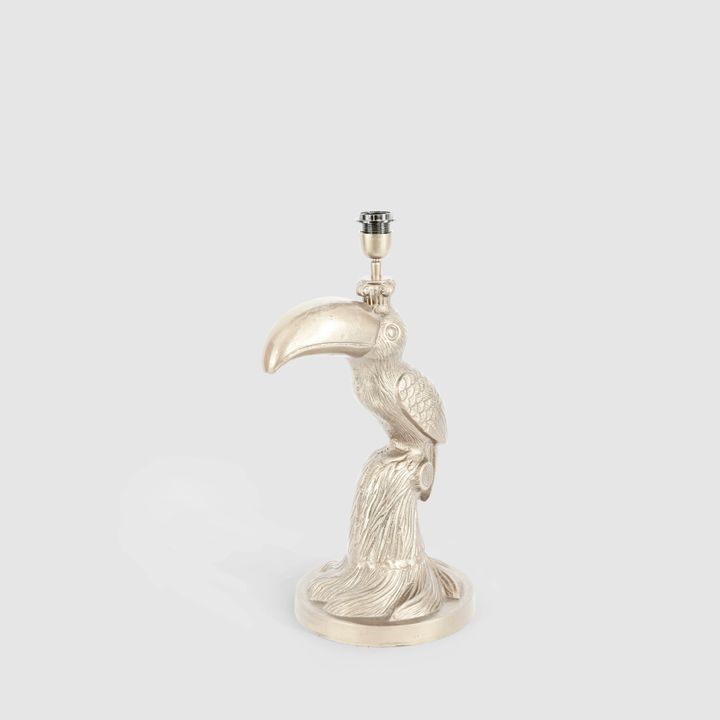 Toucan  Table Lamp Base Only Pewter