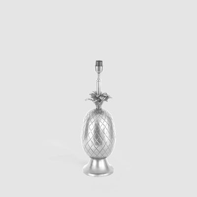 Pineapple Table Lamp Base Only Pewter