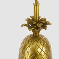 Pineapple Table Lamp Base Only Pewter