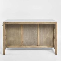 Denver Kitchen Island Natural & White