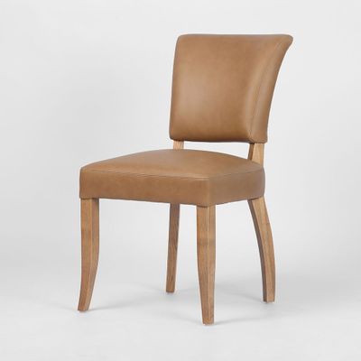 Claude Oakwood Leather Dining Chair