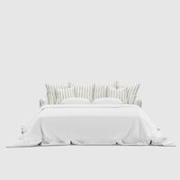 Noosa Hamptons 3 Seat Queen Sofa Bed Natural Stripe