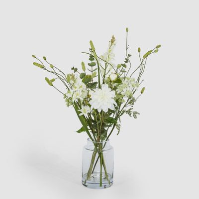 Dahlia Eucalyptus Mixed Arrangement in Vase 60cm