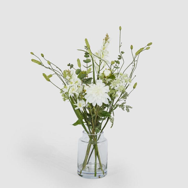 Dahlia Eucalyptus Mixed Arrangement in Vase 60cm