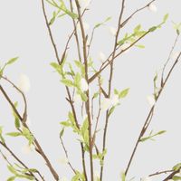 Pussy Willow Floral Stem With Leaves