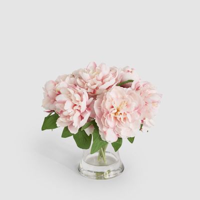 Peonies in Water Vase Pink