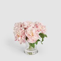 Peonies in Water Vase Pink