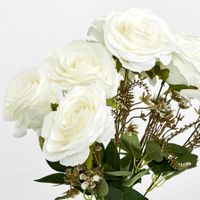 Rose Bouquet x 9 White