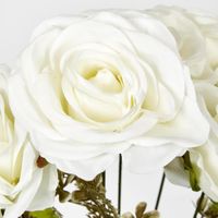 Rose Bouquet x 9 White
