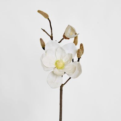 Magnolia Spray 43cm White