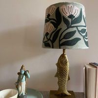 AD Daisy Velvet Tapered Shade Sage Green