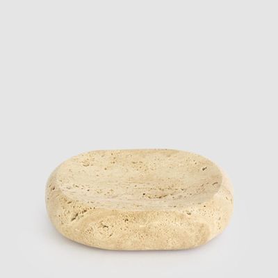 Arco Soap Dish Beige Travertine