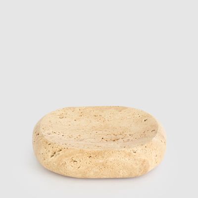Arco Soap Dish Beige Travertine