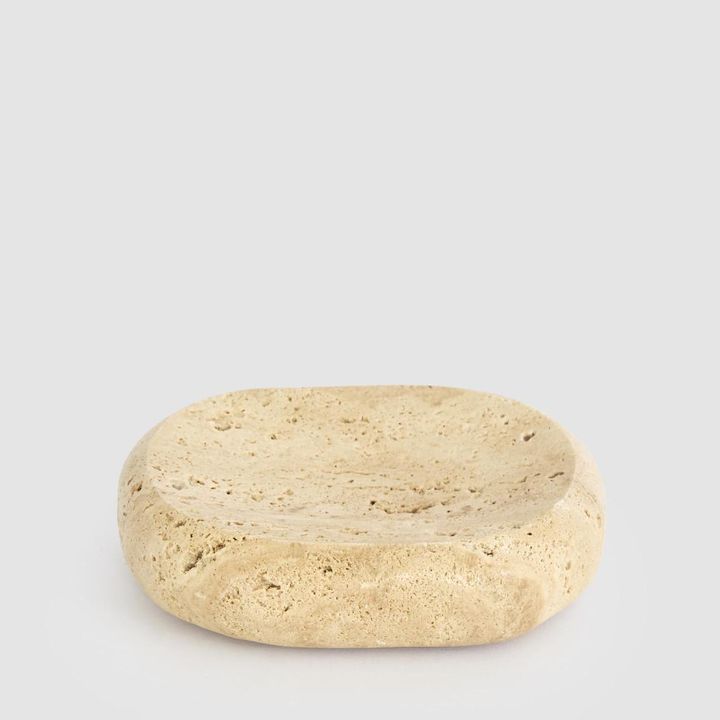Arco Soap Dish Beige Travertine