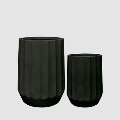 Ripple Planter Set of 3 Black