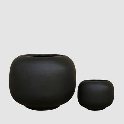 Sphere Planter Set of 2 Black