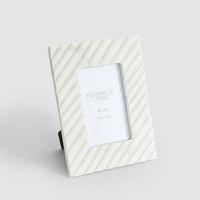 Cici Linea 4 x 6" Photo Frame Opal White Marble