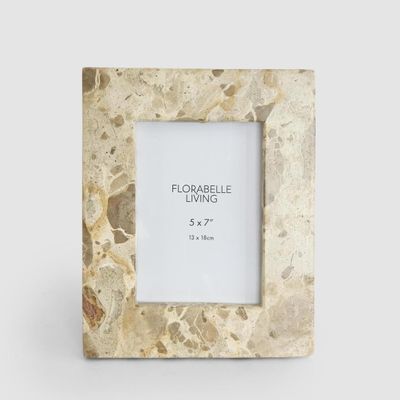 Oro 5 x 7" Photo Frame Butterscotch Marble