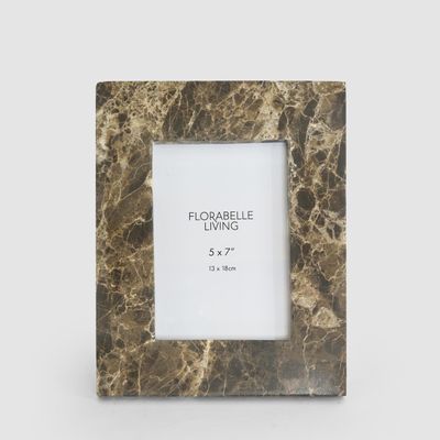 Oro Frame 5 x 7 " Dark Emperador Marble