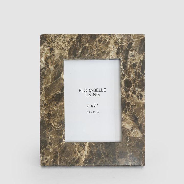 Oro Frame 5 x 7 " Dark Emperador Marble