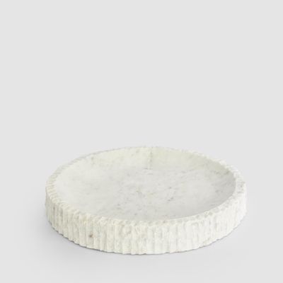 Cici Ribbed Marble Bowl Large