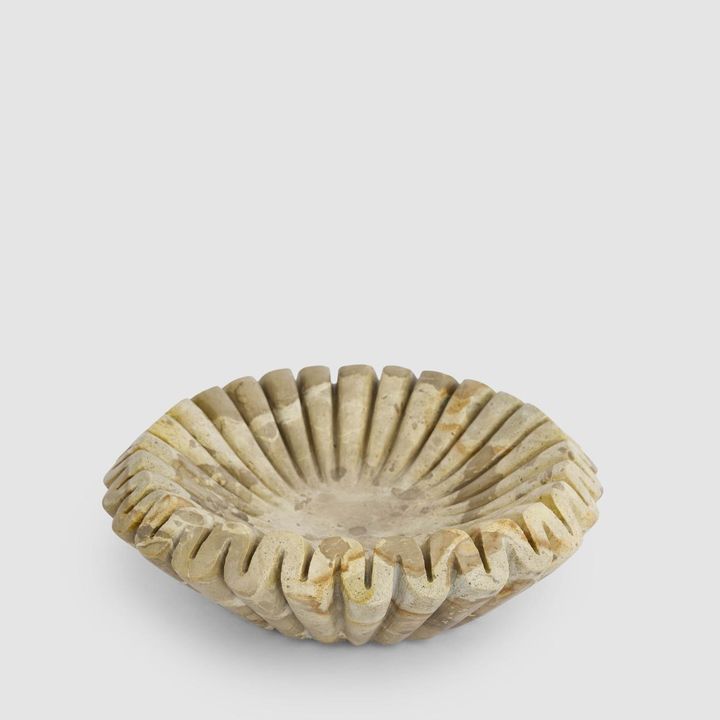 Oro Wave Bowl Butterscotch Marble