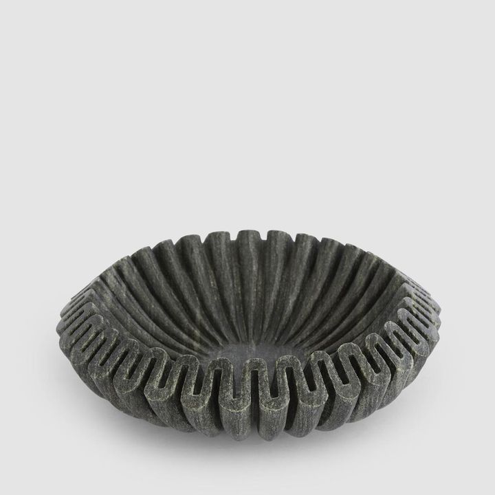 Oro Wave Bowl Marble Black