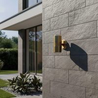 Primrose Up and Down Outdoor Wall Light Antique Brass