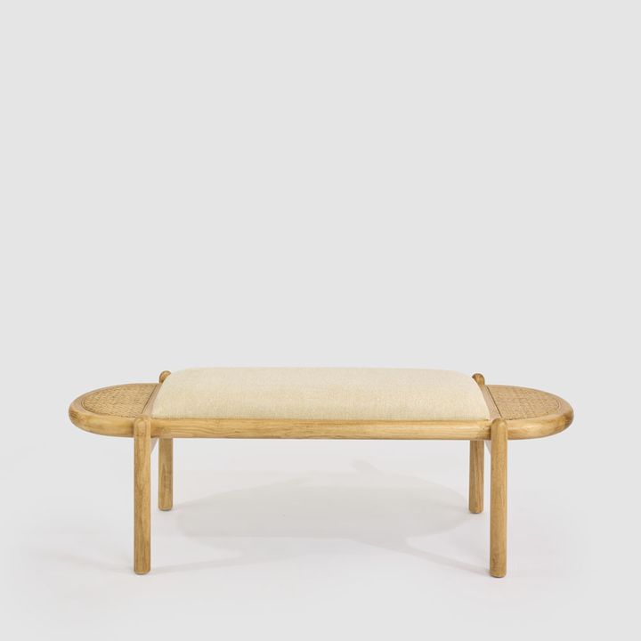 Coolum Bench with upholstered seat