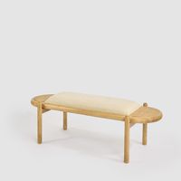 Coolum Bench with upholstered seat