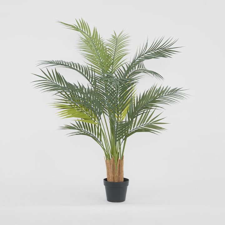 Palm Tree Real Touch 3 Branches 18 Leaves in Pot 1.4m