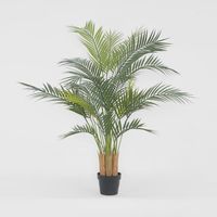 Palm Tree Real Touch 3 Branches 18 Leaves in Pot 1.4m