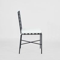 Sheffield Dining Chair Outdoor with White Cushion