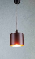 Portofino Ceiling Pendant Medium Matte Black and Copper