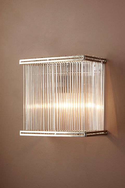 Verre Rectangular Wall Light Silver