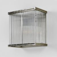 Verre Rectangular Wall Light Silver