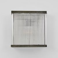 Verre Rectangular Wall Light Silver