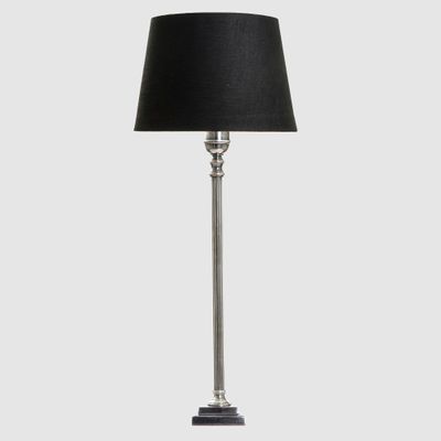 Crawford Table Lamp Base Antique Silver- Base Only