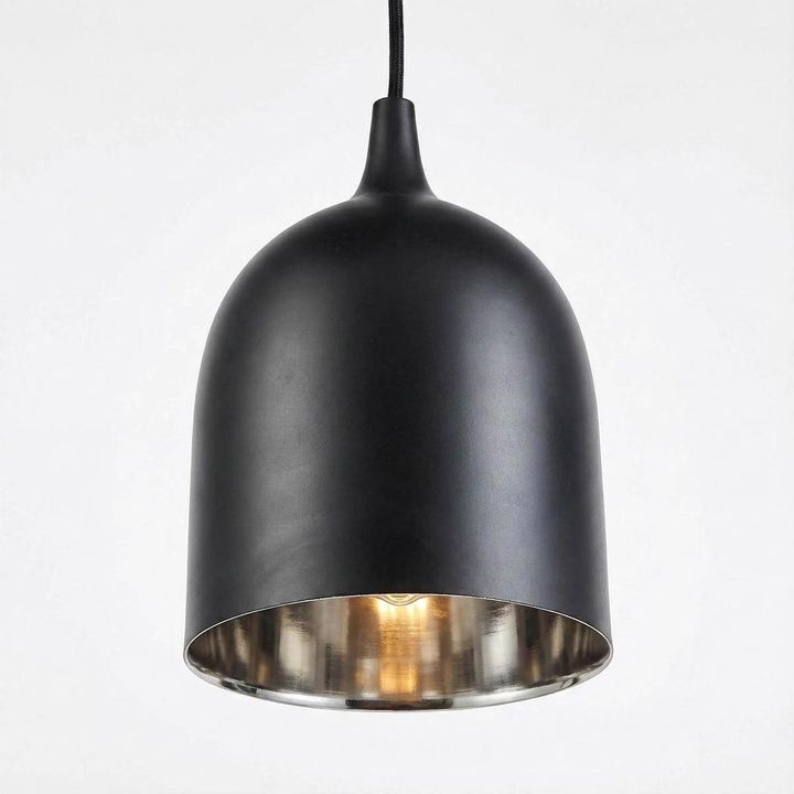 Lumi-R Ceiling Pendant Black and Silver