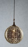 Moroccan Ball Ceiling Pendant Small Silver