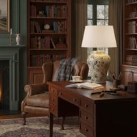 Raffles Bird Ceramic Table Lamp Base White- Base Only