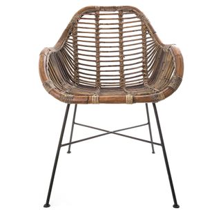 Rattan Chair Iron Natural