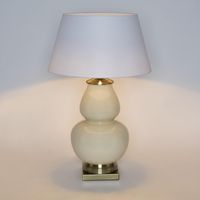 Matisse Ceramic Table Lamp Base Cream- Base Only