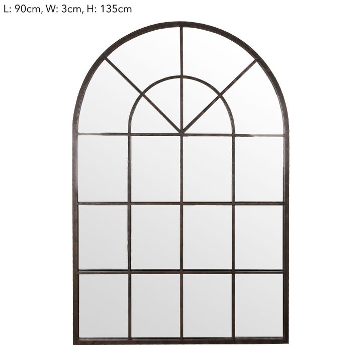 Conservatory Iron Mirror 90x135cm