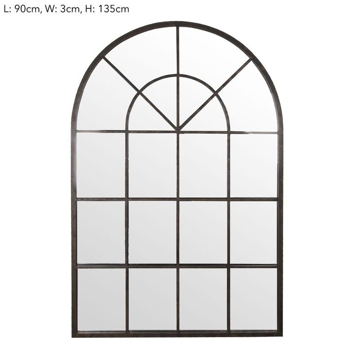 Conservatory Iron Mirror 90x135cm