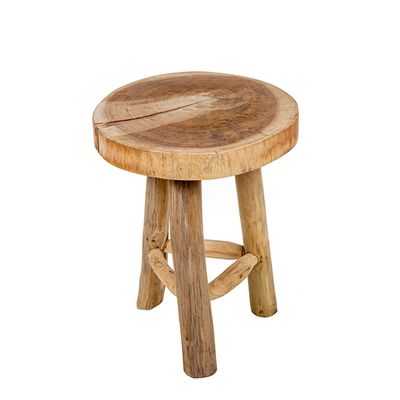 Cancun Wooden Stool - Outdoor Under-Cover