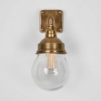 Dover Outdoor Wall Light Antique Brass